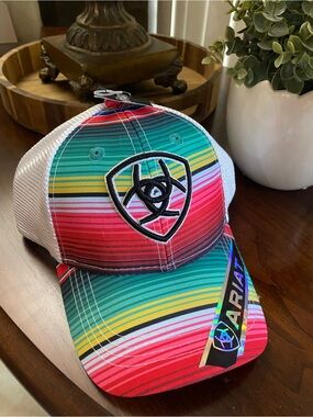 Ariat Multicolor Striped Mesh-Back Cap